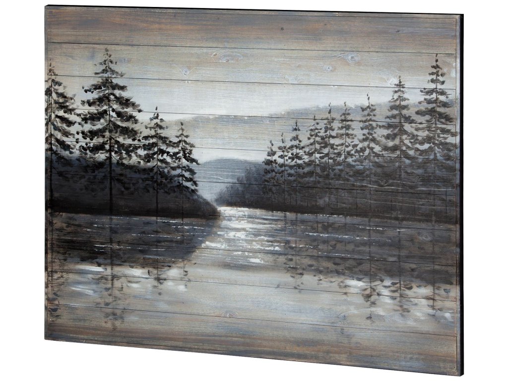 Narrows 48X36 Original Hand Painted On Wood Oil Painting