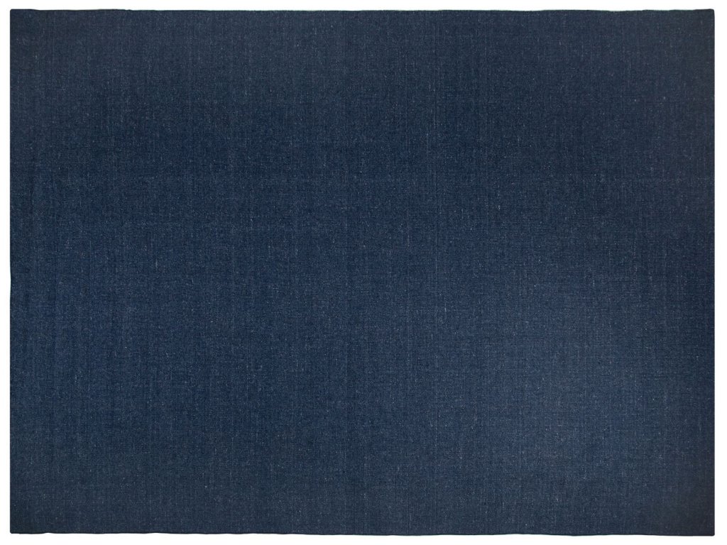 II 96 x 60 Dark Blue Wool Rug - Alternative View