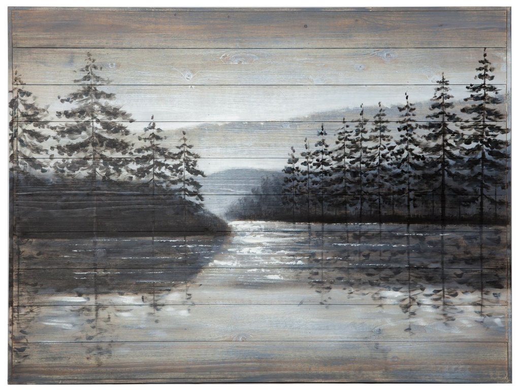 Narrows 48X36 Original Hand Painted On Wood Oil Painting - Alternative View