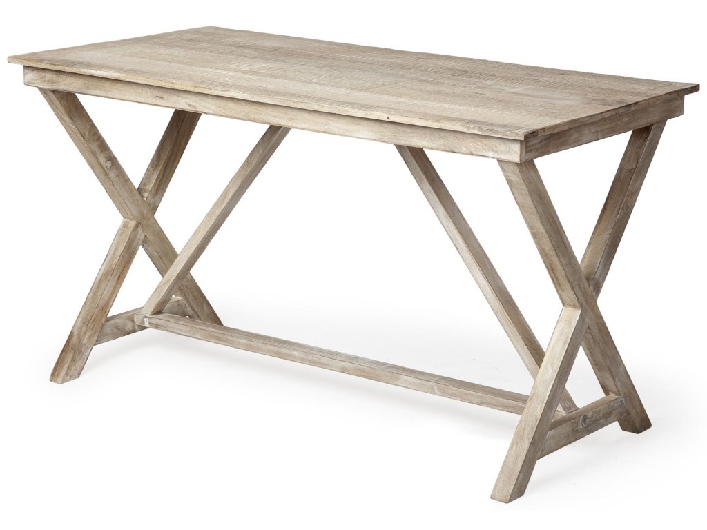 54L x 28W Natural x Frame Wood Office Desk