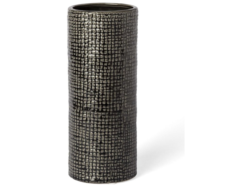 II Medium Black/Gold Ceramic Vase