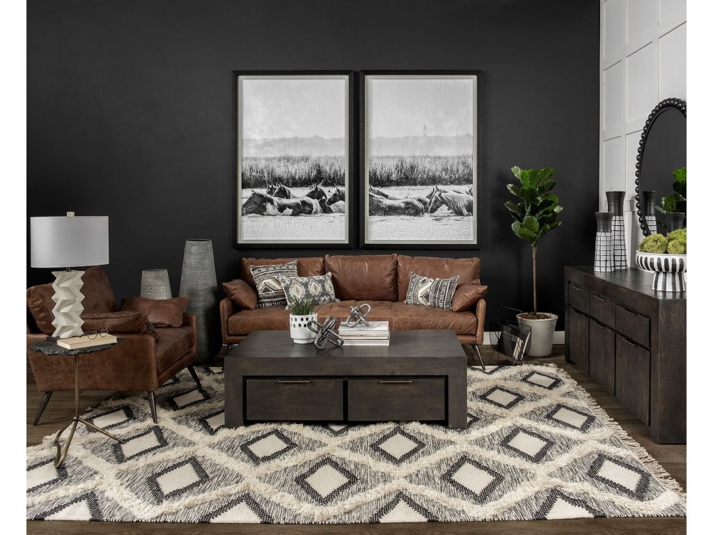 I 72X18 Brown Solid Wood 3 Drawer 3 Cabinet Sideboard - Alternative View