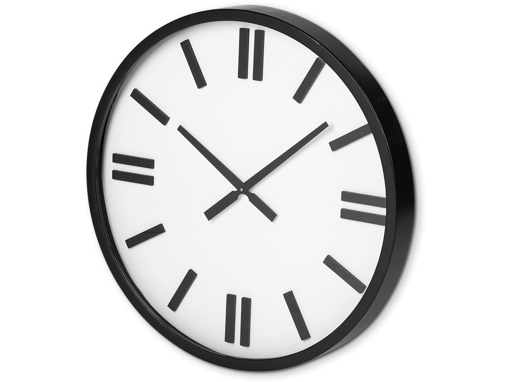 24" Round Oversize Modern Wall Clock