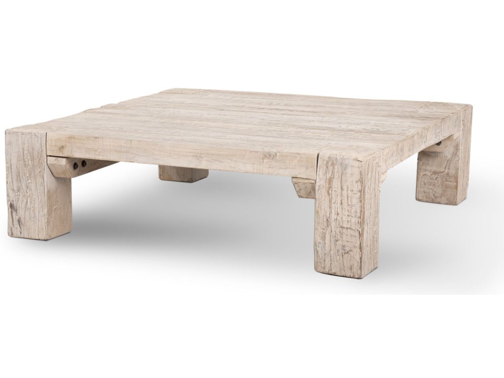 Mercana Mcarthur 48X48 Square Reclaimed Solid Wood Coffee Table