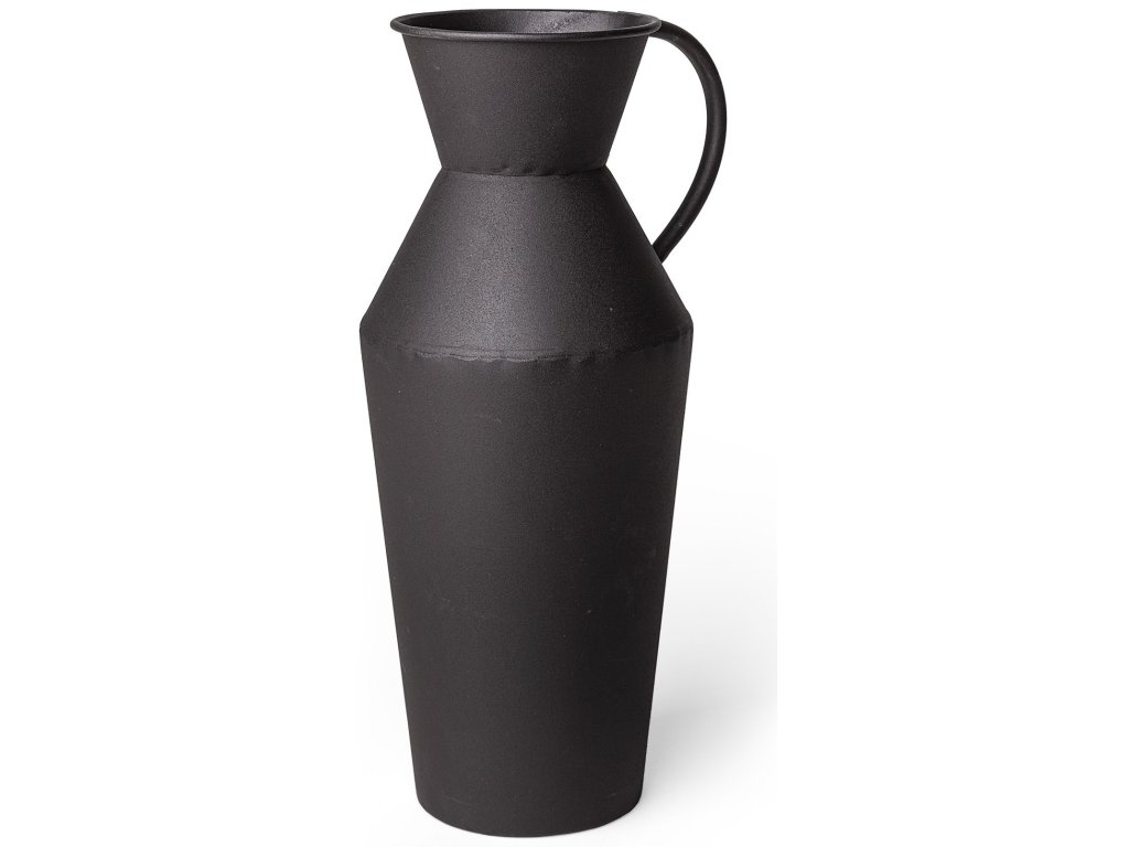 II 6L x 5W Black Metal Decorative Jug