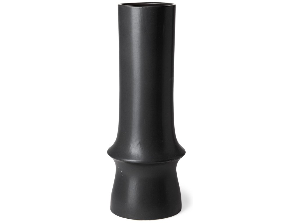 III Black Ceramic Vase