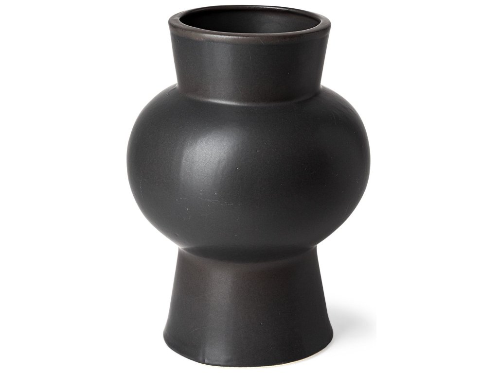 II Black Ceramic Vase