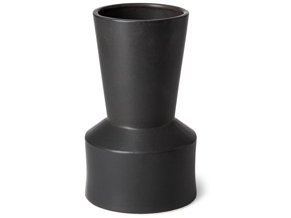 Black Ceramic Vase