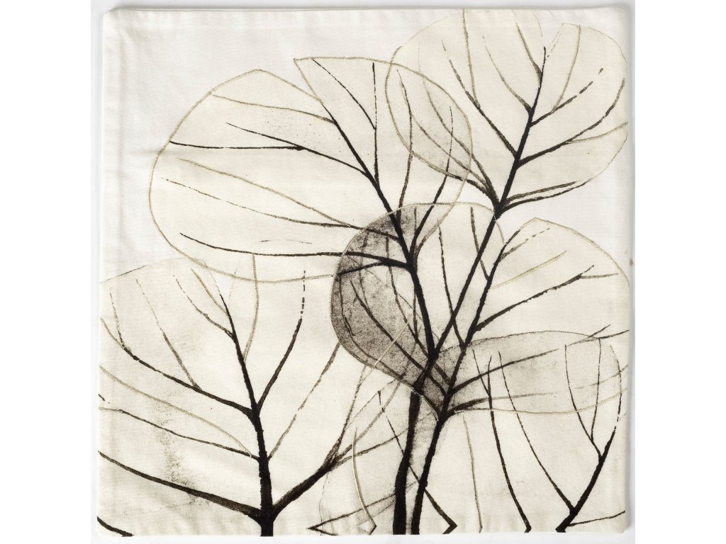 of Twilight 18 x 18 Leaf Pattern Decorative Pillow Cover - Alternative View
