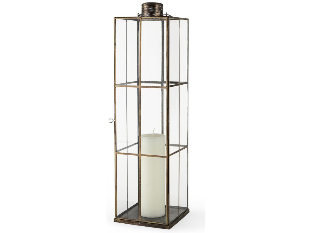 (Large) 8L x 8W x 31H Lantern w/Sheet Base Without Bevel