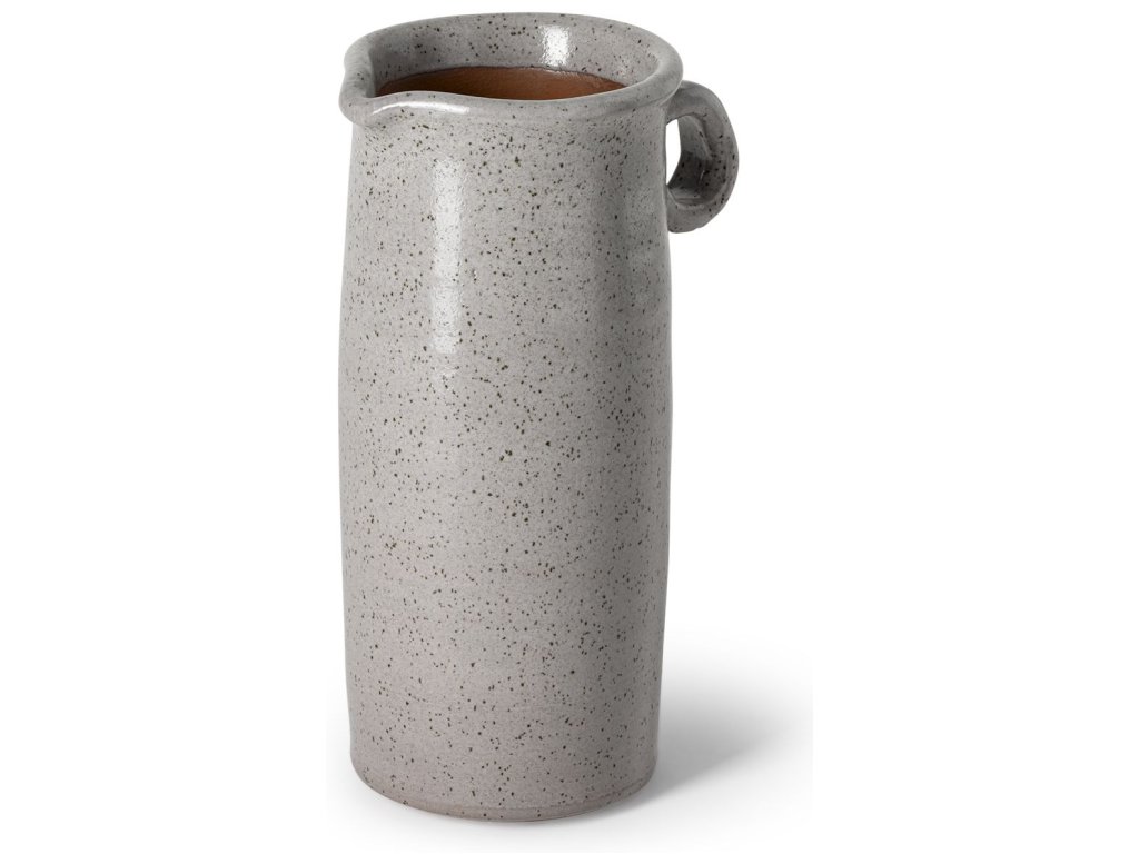 Small Freckled Gray Ceramic Jug