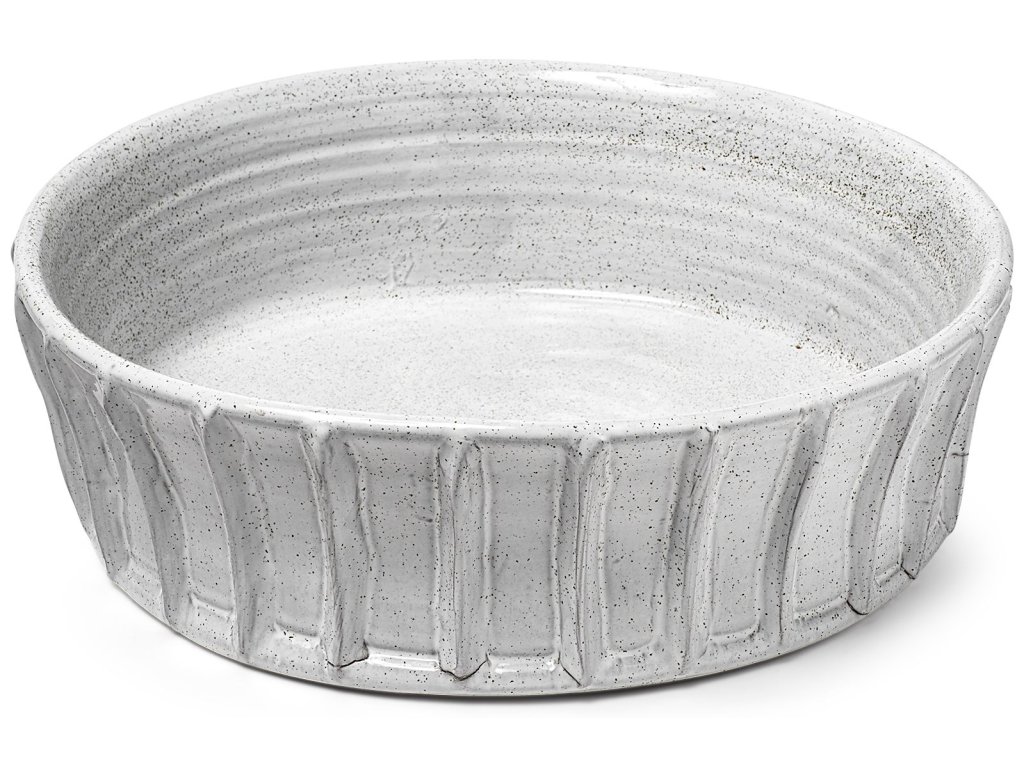 (Large) 16L x 16W White Ceramic Bowl