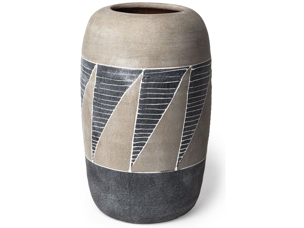 Grey/Brown Ceramic Vase