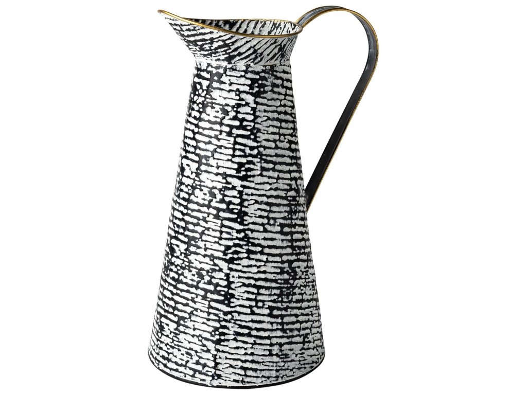 Small Black/White Patterned Vase