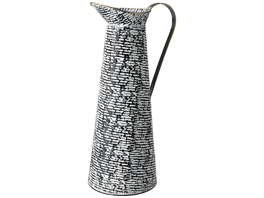 Large Black/White Patterned Vase