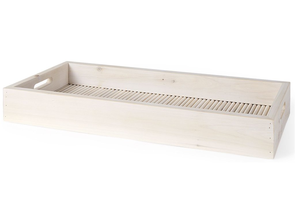 28L x 12W Natural Wood Rectangular Serving Tray