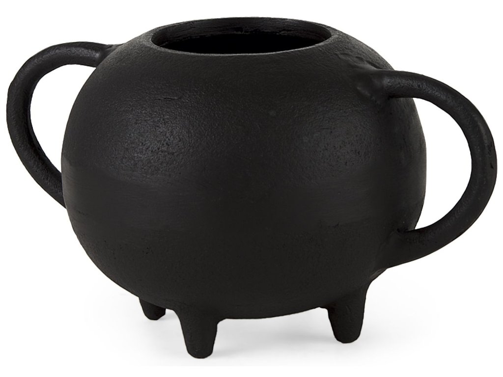 8.7L x 4.7W x 8.3H Black Spherical Vase Decorative Object