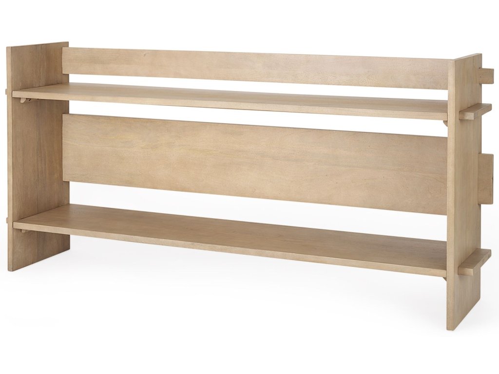 Light Brown Wood Console Table