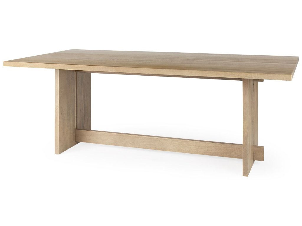 84L Light Brown Wood Dining Table