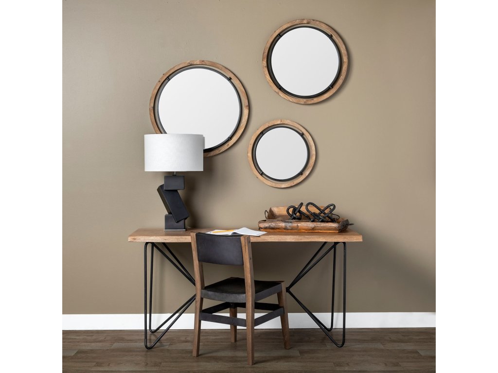 I Black Iron Seat Solid Brown Wooden Base Dining Chair