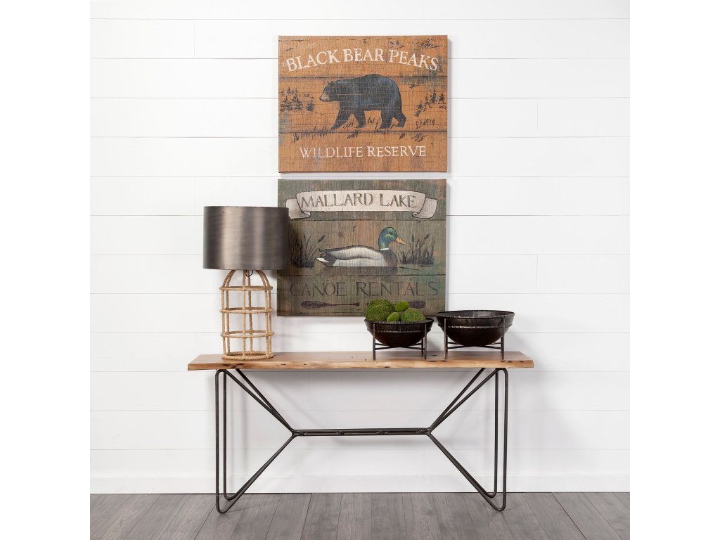 (Set of 2) Brown Metal Bowls