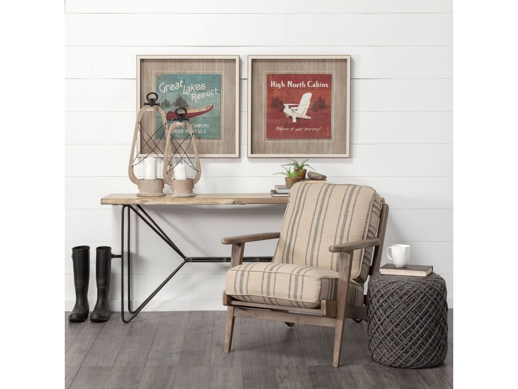 I Small Brown Wooden Vintage Inspired Candle Holder Lantern