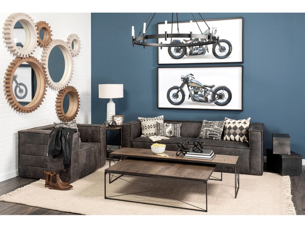 Bronze Toned Metal Square Table Clock - Alternative View