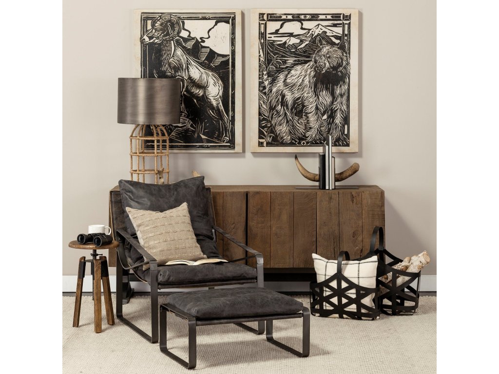 (Set of 2) 6L x 7W Bull Horn Bookends - Alternative View