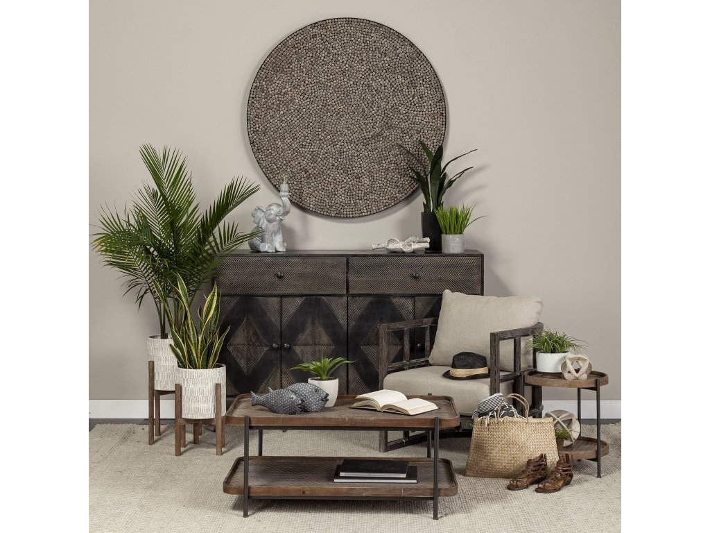 (15.9"H) Gray Resin Elephant Calf Table Lamp