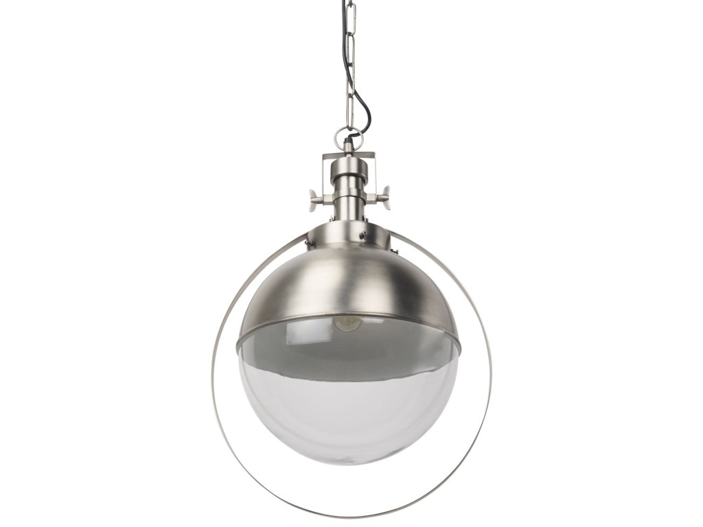 15.0L x 15.0W x 20.0H Antique Nickel Pendant Light