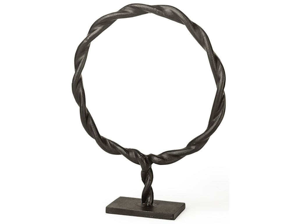 (Small) Black Aluminum Braided Circular Object