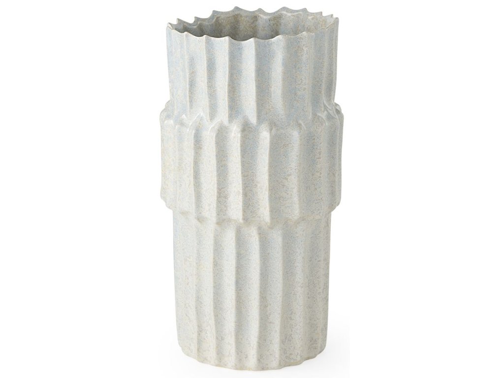 14.4H Gray Ceramic Vase