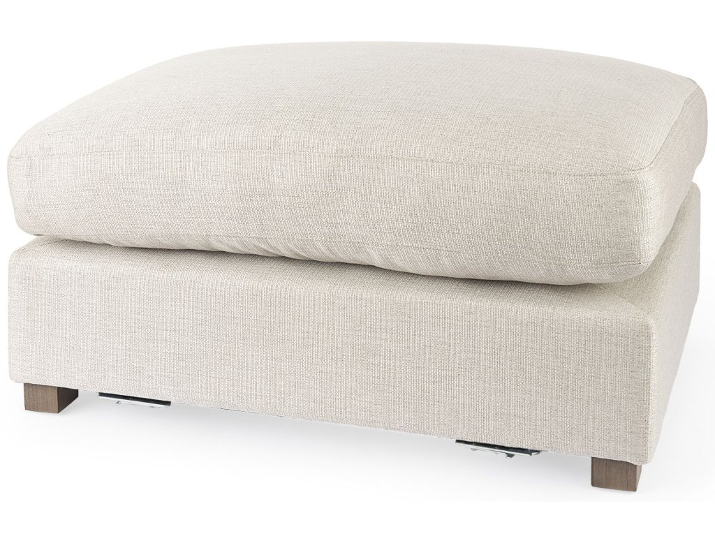 38.6L x 26.0W x 17.7H Beige 2/3 Ottoman Sectional Piece