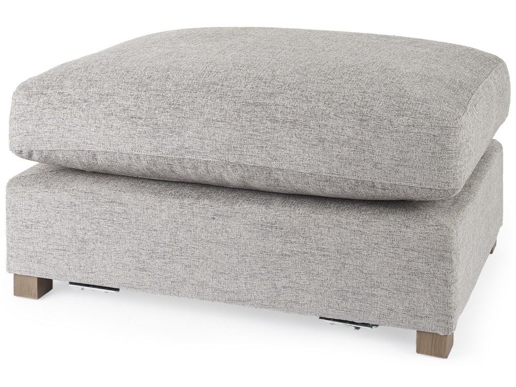 38.6L x 26.0W x 17.7H Medium Gray 2/3 Ottoman Sectional Piece