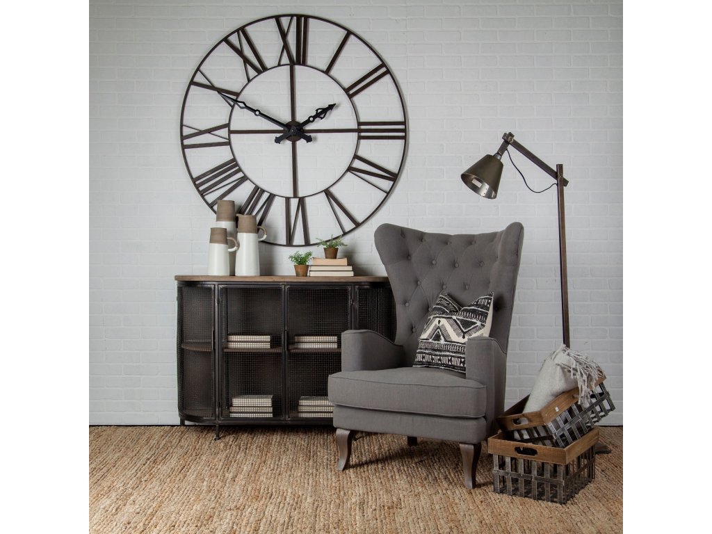 50" Round Giant Oversized Industrial Wall Clock