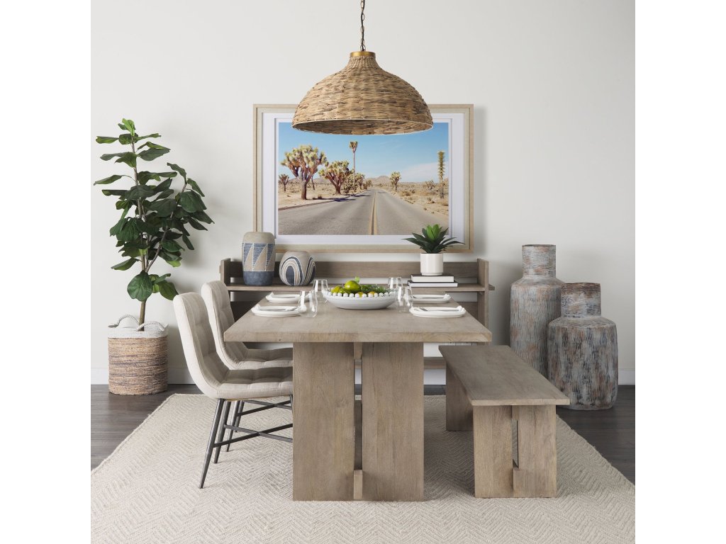 Light Gray Wood Console Table