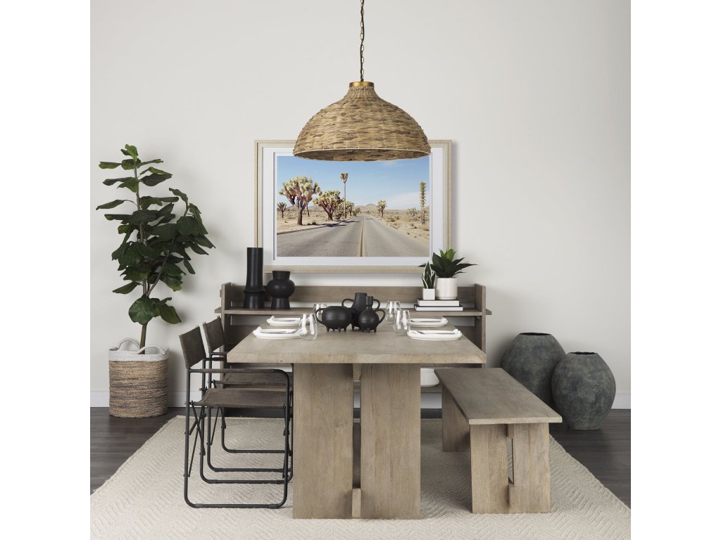 23L x 28H Large Gray Ceramic Oval Vase - Alternative View