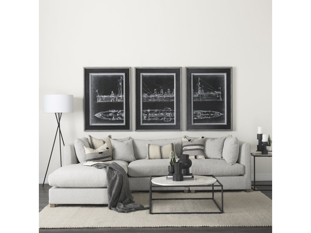 Light Gray Arm Pillow Sectional Piece - Alternative View