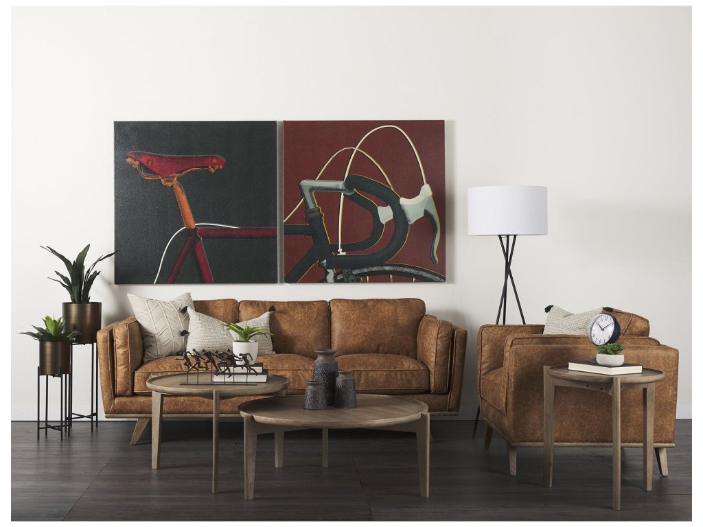 II Medium Brown/Black Patterned Ceramic Vase