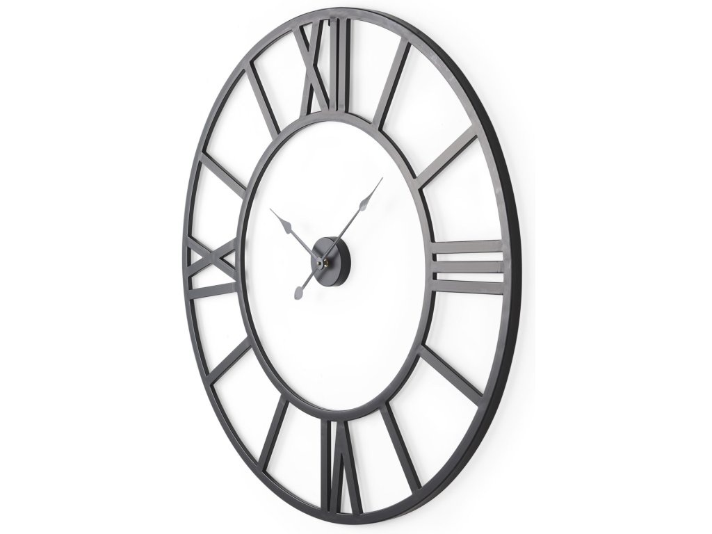 42" Round Black Iron Wall Clock
