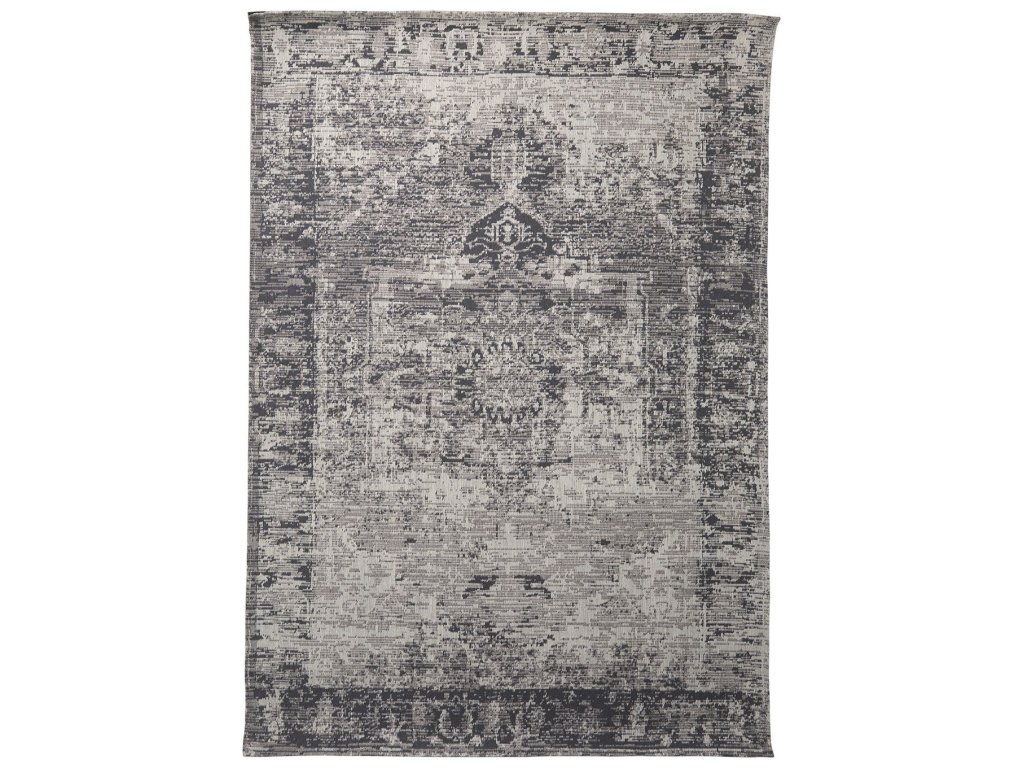8 x 10 Gray Wool and Polyester Area Rug