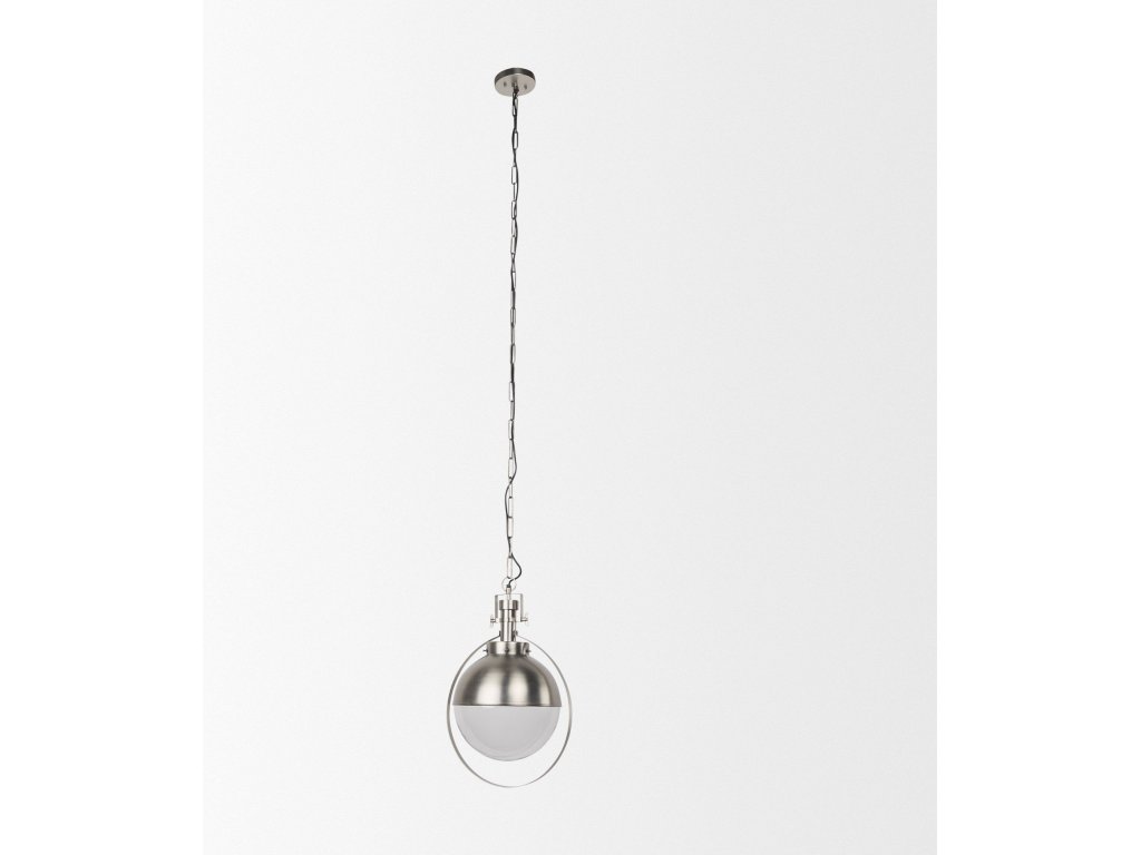 15.0L x 15.0W x 20.0H Antique Nickel Pendant Light - Alternative View