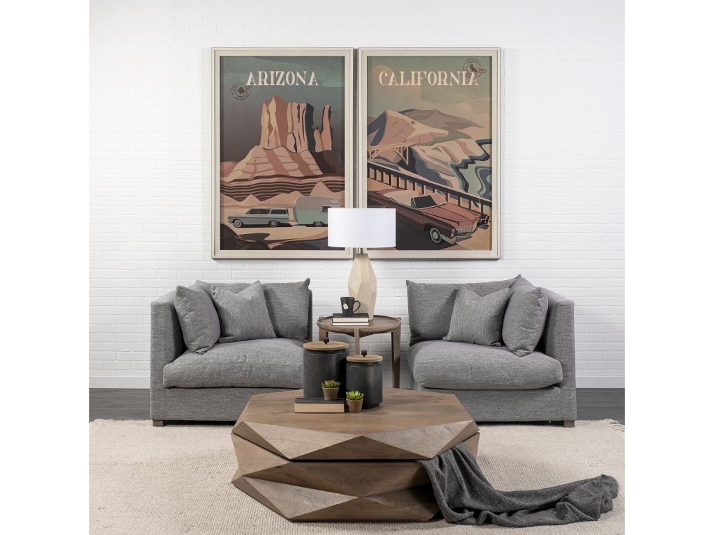 New Gray Arm Pillow Sectional Piece - Alternative View