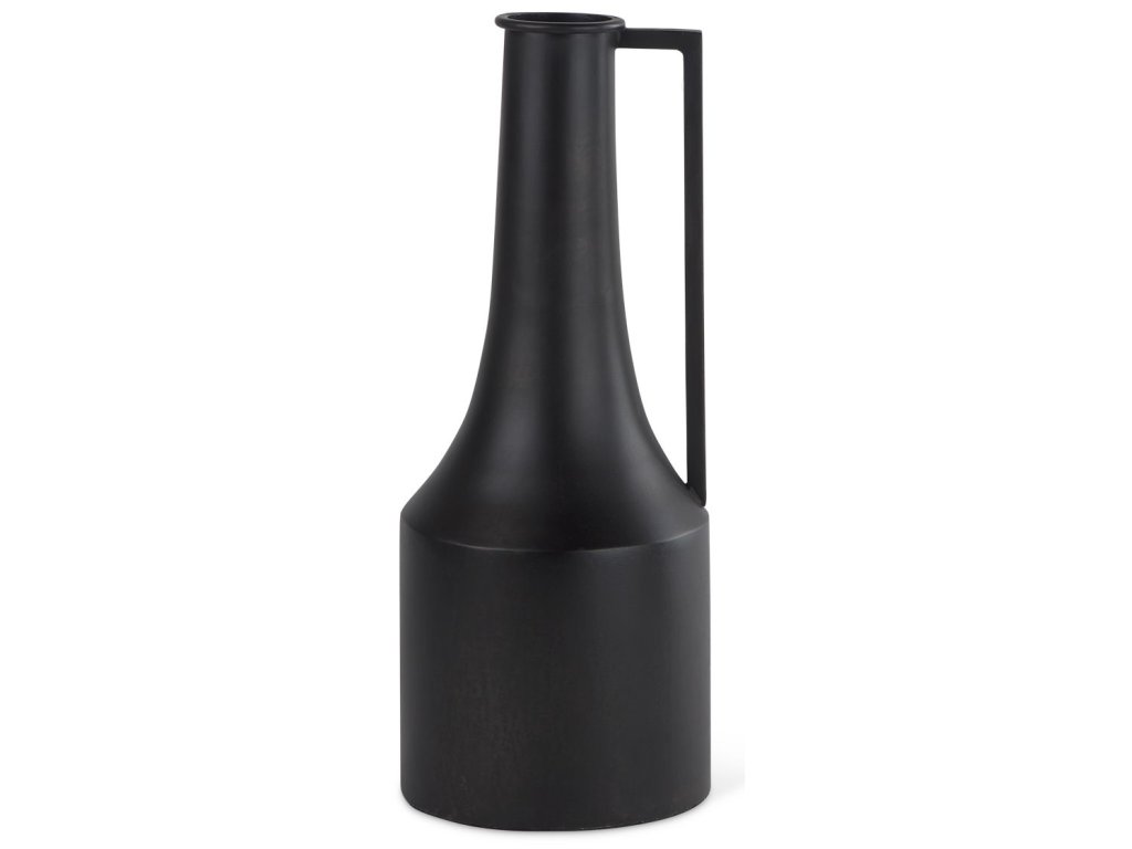Small 14.0H Black Iron Flower Vase