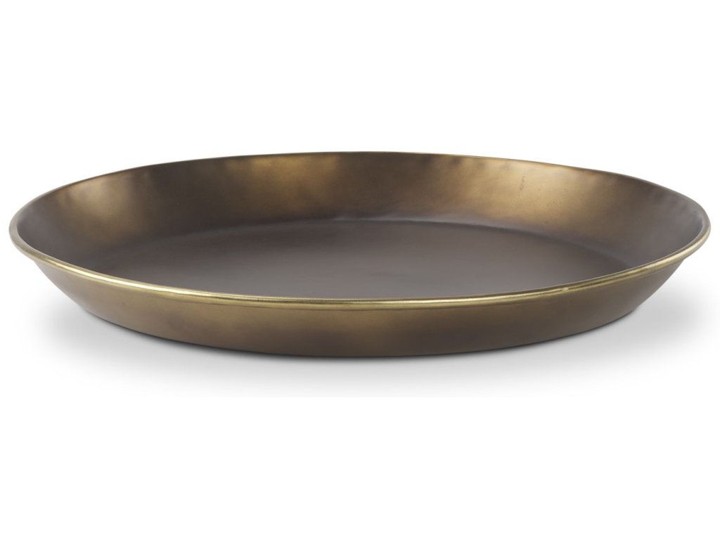 20.0L x 20.0W x 1.8H Brass Aluminium Tray Medium