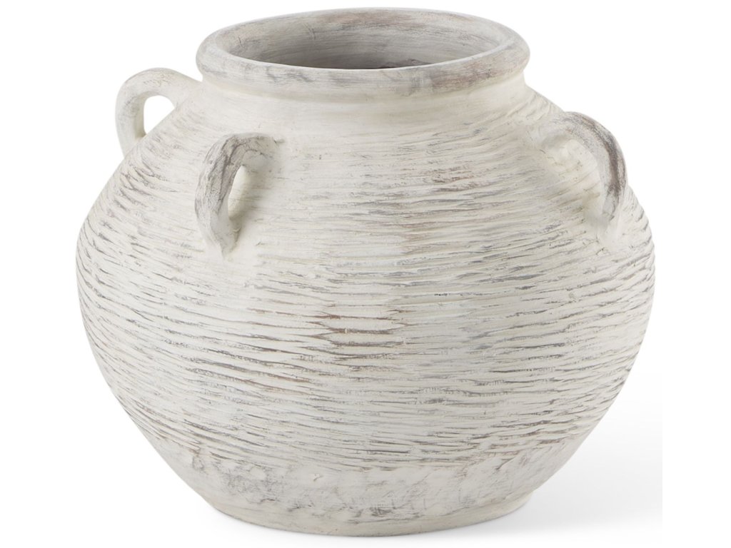19.7L x 19.7W x 16.1H Ceramic Floor Vase