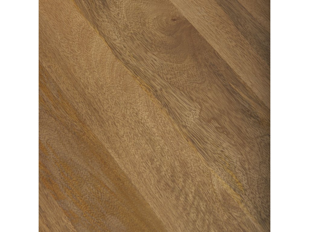 Medium Brown Wood w/Black Metal Large Coffee Table - Alternative View