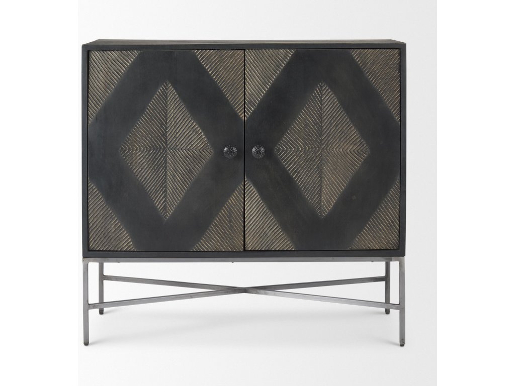 36.0L x 16.0W x 34.0H 2 Door Dark Accent Cabinet - Alternative View