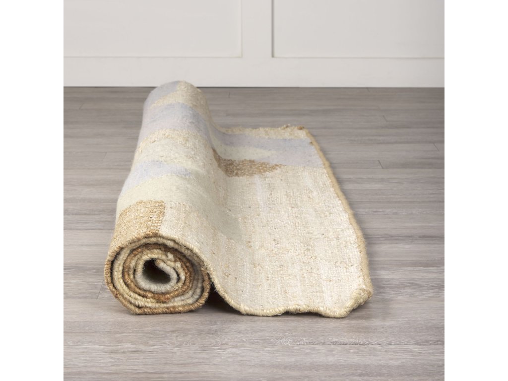 5X8 Cream Multi-Colored Honeycomb Pattern Area Rug - Alternative View