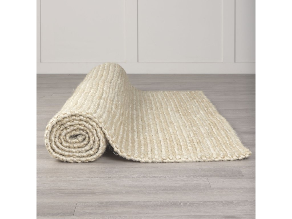 9 x 12 Camel Color Woven Hemp Area Rug - Alternative View